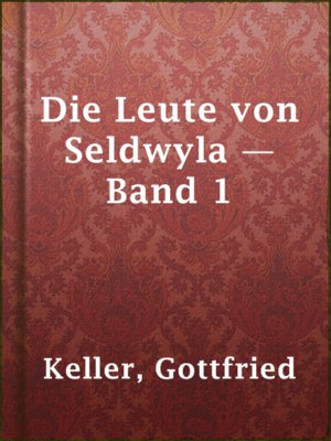 cover image of Die Leute von Seldwyla — Band 1